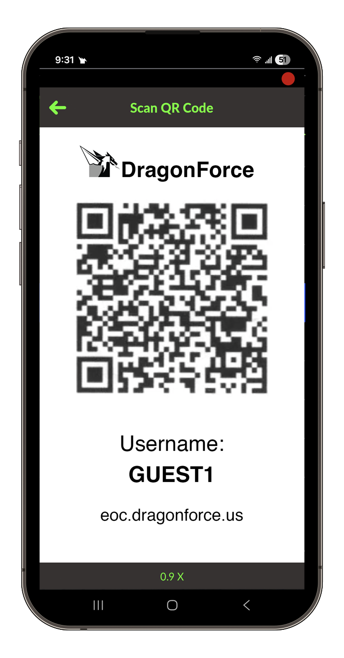 DragonForce QR Code Onboarding feature preview